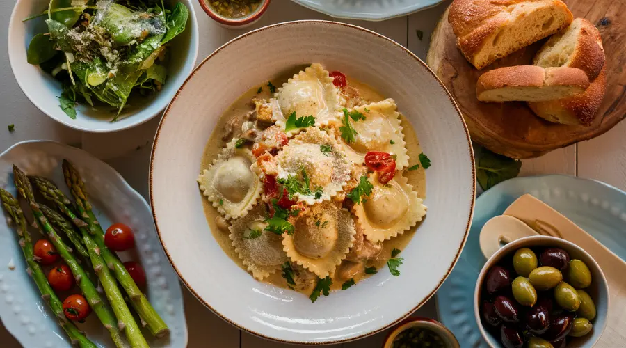 Ravioli Carbonara