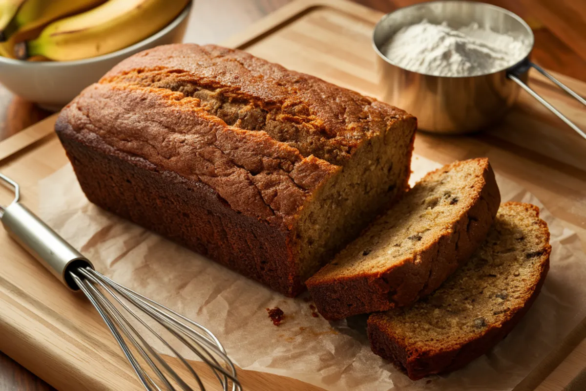 Easy 4 Ingredient Banana Bread Recipe