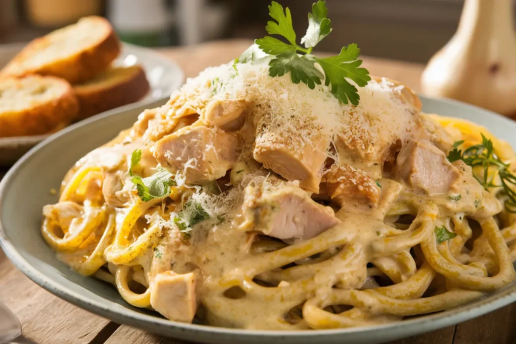 Garlic Parmesan Chicken Pasta