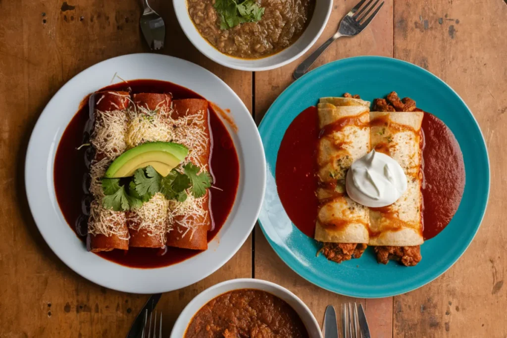 Enchiladas Michoacanas vs. Traditional Enchiladas