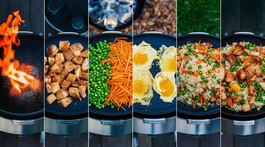 How to Make Chicken Fried Rice on a Blackstone 