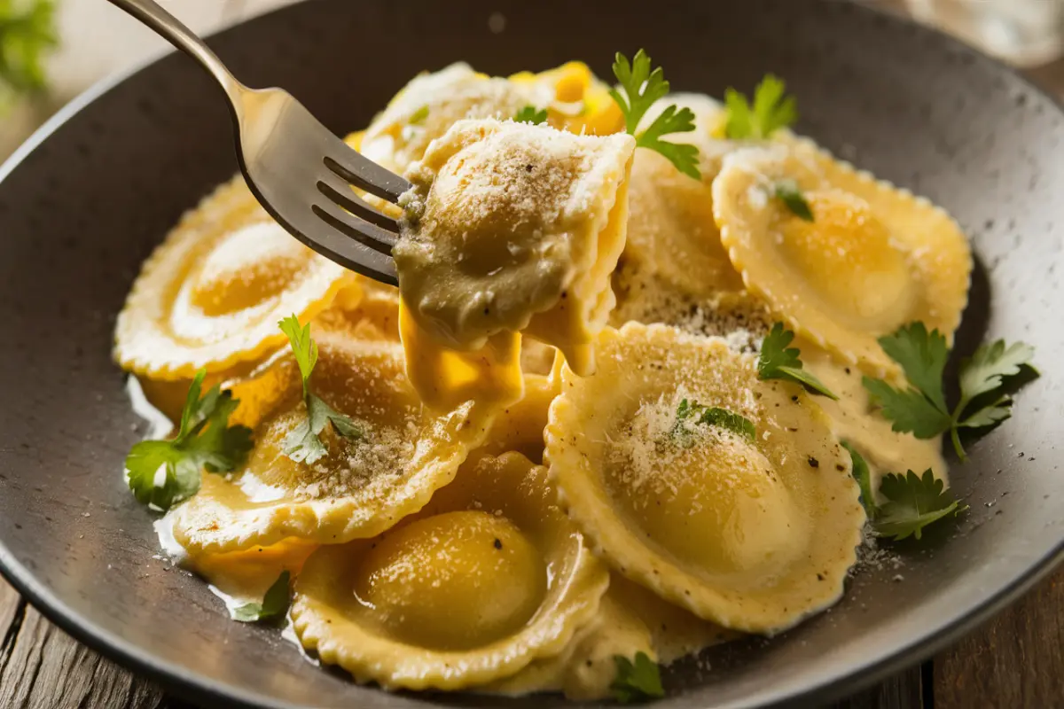 Ravioli Carbonara