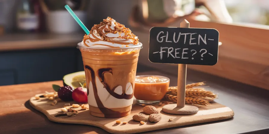 Is the Caramel Ribbon Crunch Frappuccino gluten-free?