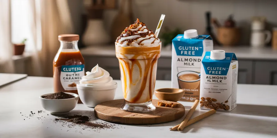 Is the Caramel Ribbon Crunch Frappuccino gluten-free?