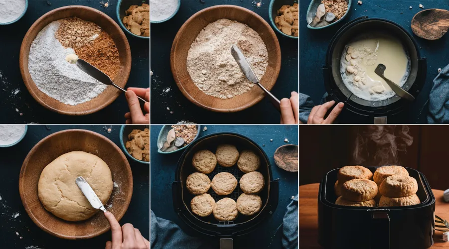 what temperature do you cook biscuits in an air fryer