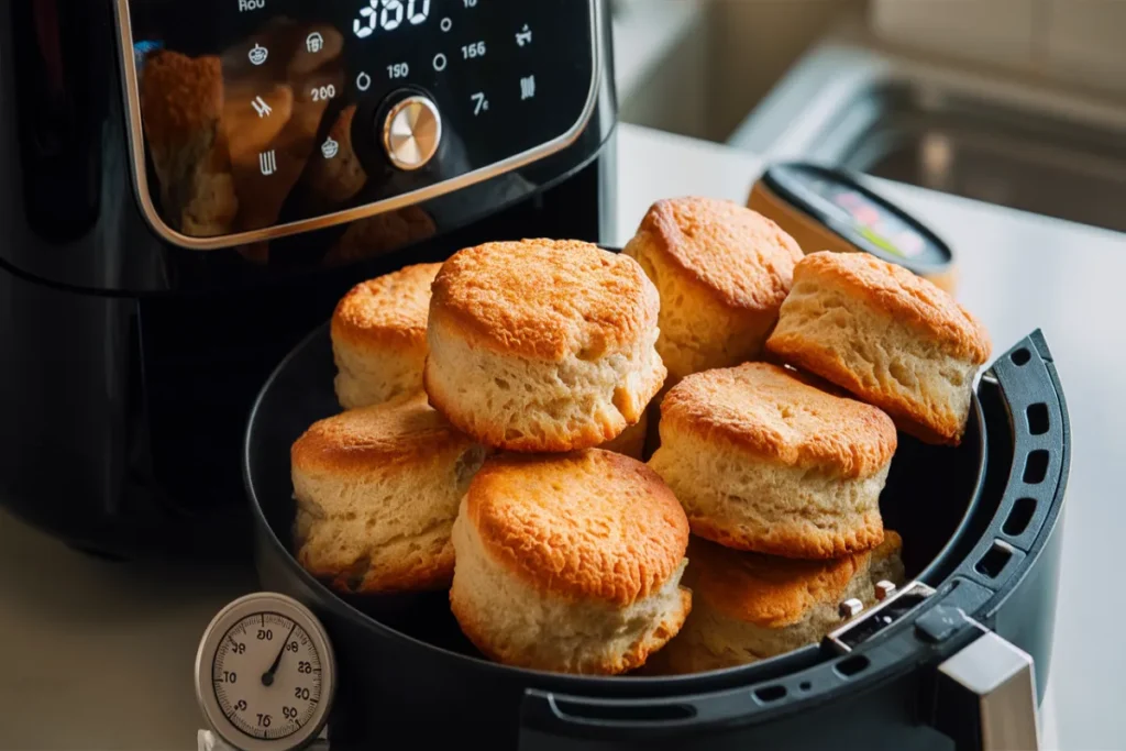 what temperature do you cook biscuits in an air fryer