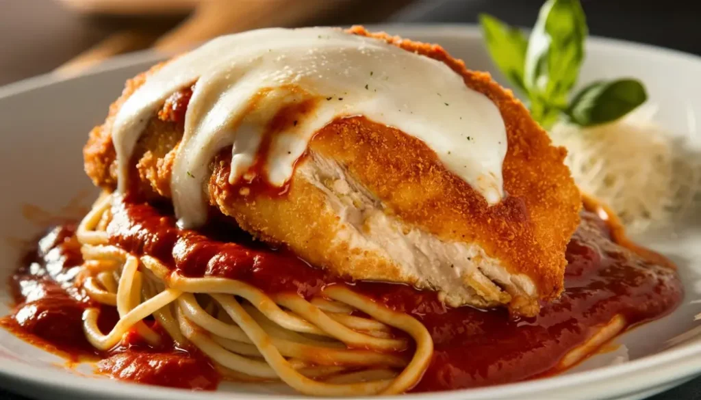 Is Chicken Parm Made With Mozzarella?