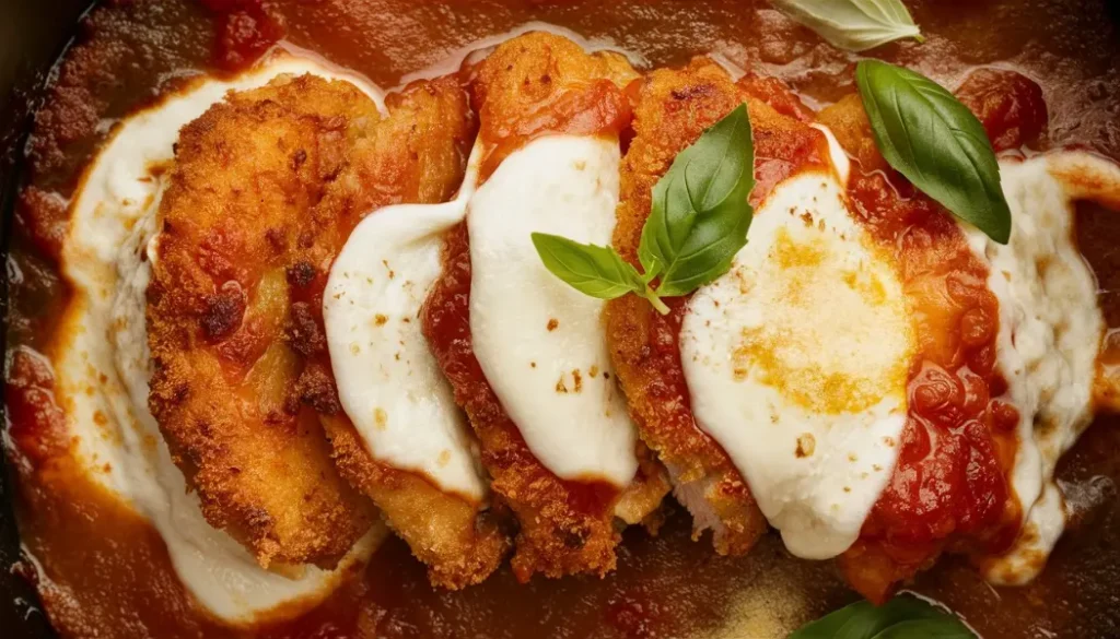 Is Chicken Parm Made With Mozzarella?